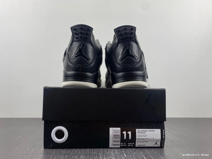 Cheap 819139-010 Jordan 4 Pony Retro Hair Black 0702